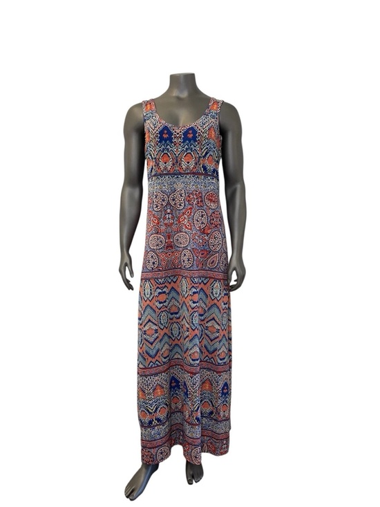 Nine West Dresses & Skirts - Nine West Maxi Dress Women’s 10 Boho Paisley Long Full Length Stretch Sundress